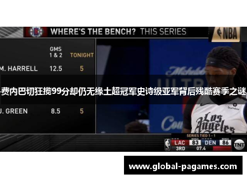 费内巴切狂揽99分却仍无缘土超冠军史诗级亚军背后残酷赛季之谜 费内巴切狂揽99分却仍无缘土超冠军史诗级亚军背后残酷赛季之谜